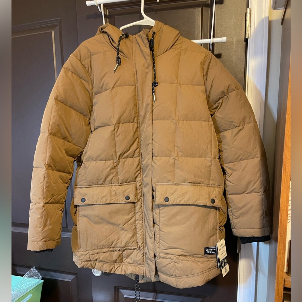 Eddie Bauer Frostine Down Insulted Parka Hooded - Petite XL new with tags